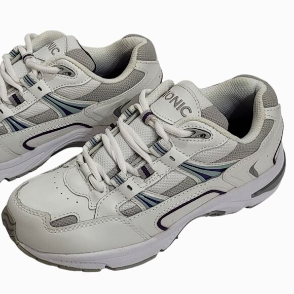 Vionic Sneakers Wide Width Walker 5 Purple White - Picture 2 of 11